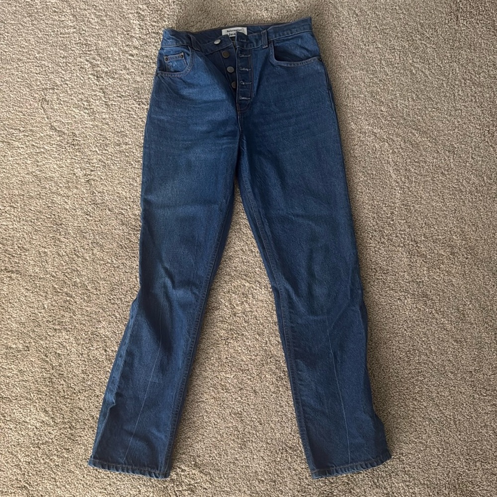 NWOT Reformation Cynthia high waist, straight Jeans 27
